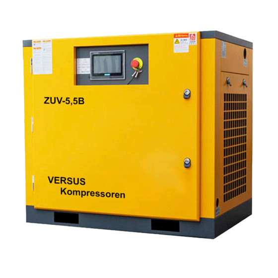 Винтовой компрессор ZUV – 5.5B 10 бар ременный привод IP 54 D